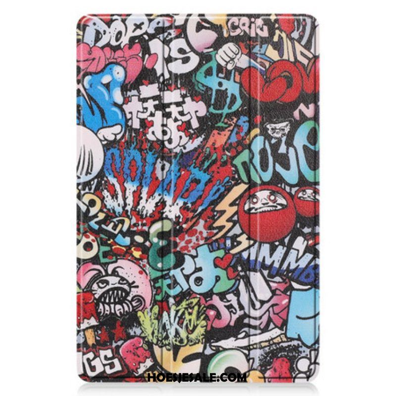 Bescherming Hoesje voor Samsung Galaxy Tab S8 Plus / Tab S7 Plus Graffiti Pennenhouder