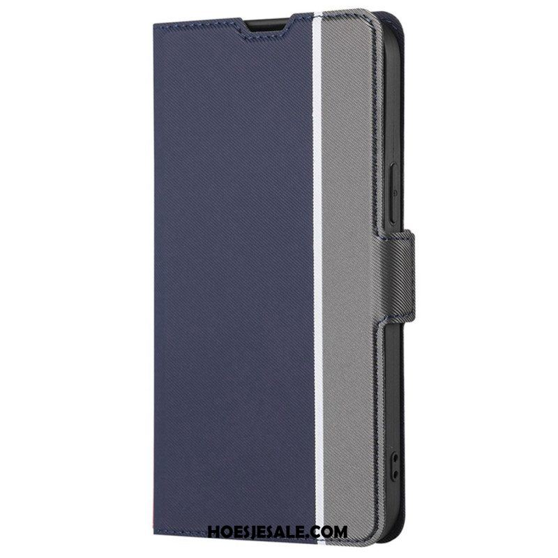 Bescherming Hoesje voor Sony Xperia 5 IV Folio-hoesje Ultrafijn Tweekleurig