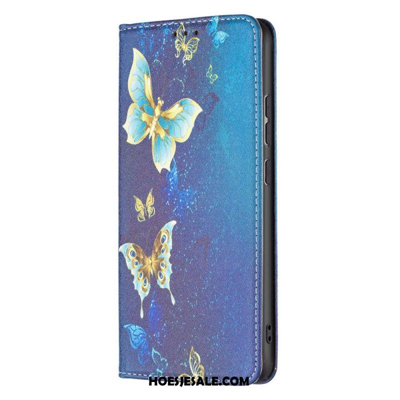 Bescherming Hoesje voor Xiaomi 12 / 12X Folio-hoesje Kleurrijke Vlinders