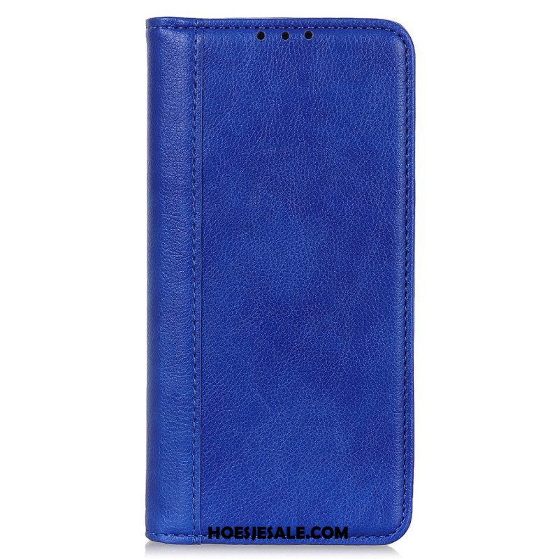 Bescherming Hoesje voor Xiaomi Redmi Note 12 4G Folio-hoesje Vintage Gespleten Leer