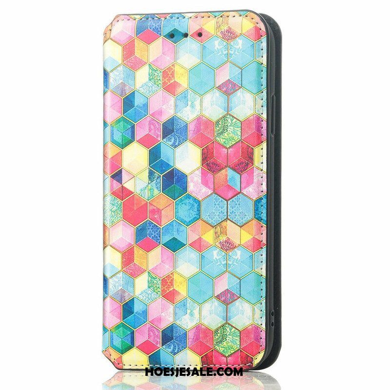 Bescherming Hoesje voor iPhone 13 Mini Folio-hoesje Caseneo Rfid-ontwerp