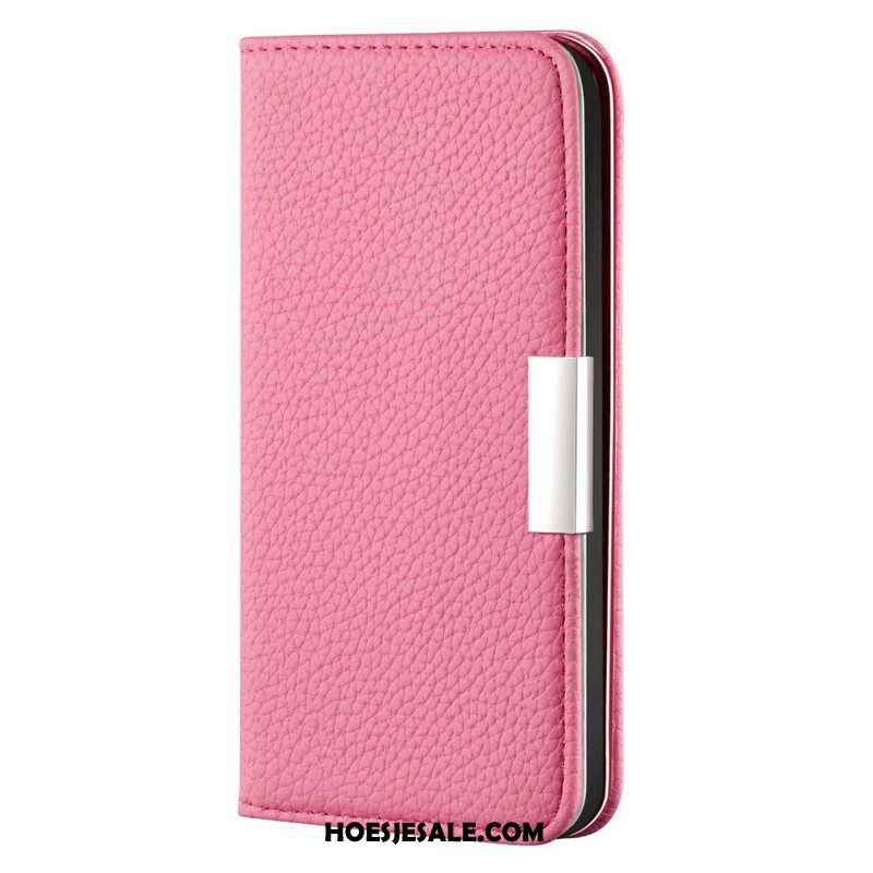 Bescherming Hoesje voor iPhone 13 Mini Folio-hoesje Imitatieleer Litchi Ultra Chic