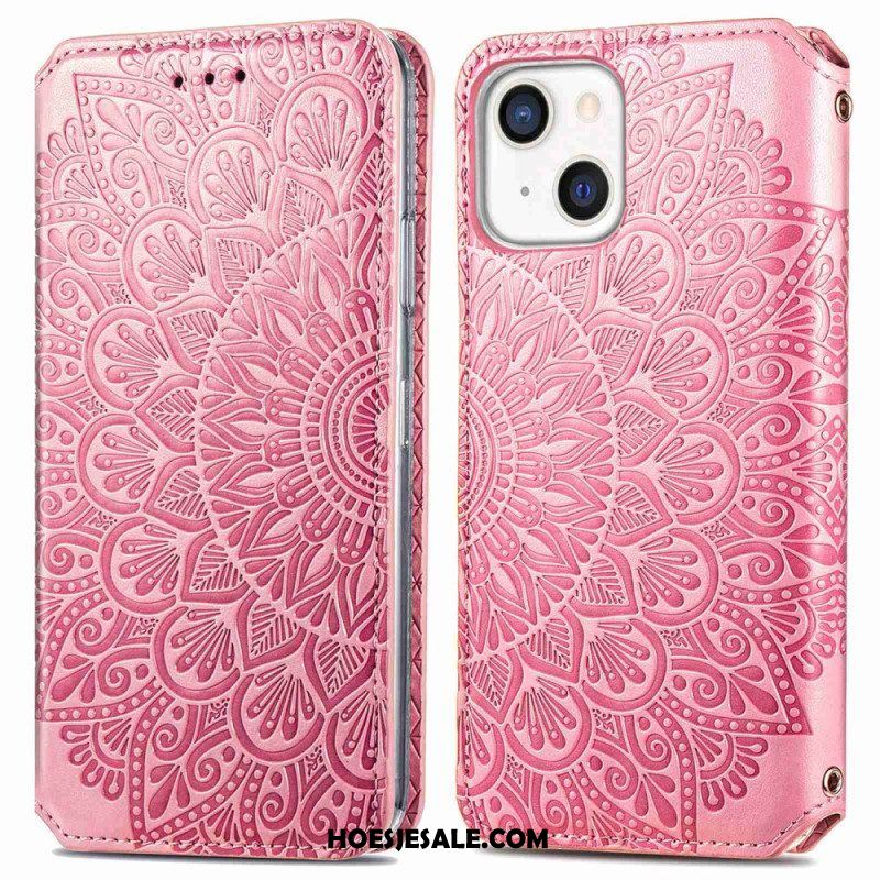 Bescherming Hoesje voor iPhone 14 Plus Folio-hoesje Mandala