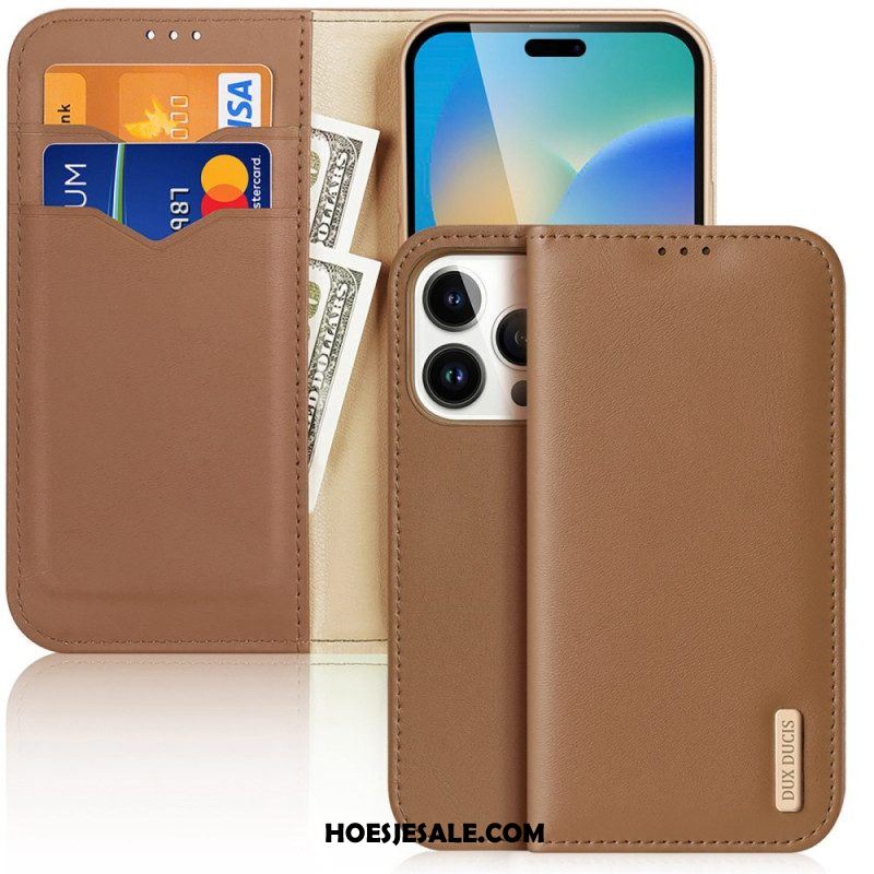 Bescherming Hoesje voor iPhone 14 Pro Max Folio-hoesje Hivo-serie Dux Ducis