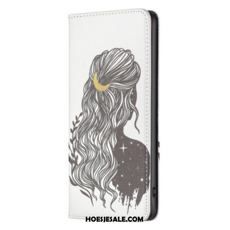 Bescherming Hoesje voor iPhone 14 Pro Max Folio-hoesje Mooi Haar