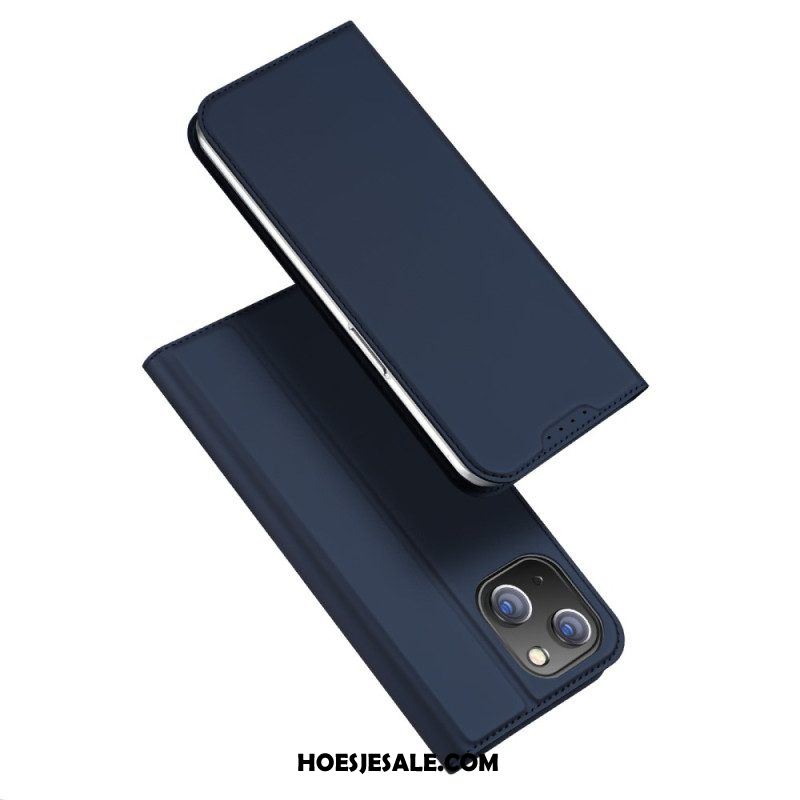 Bescherming Hoesje voor iPhone 15 Folio-hoesje Skin-pro Serie Dux Ducis