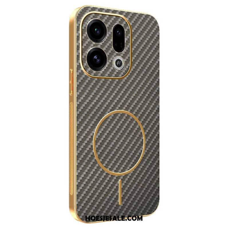 Case Hoesje Oppo Find X9 5g Telefoonhoesje Koolstofvezeltextuur