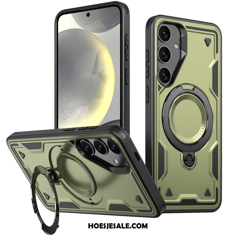 Case Hoesje Samsung Galaxy S25 5g Telefoonhoesje Magsafe-compatibel Militaire Bescherming En Standaard
