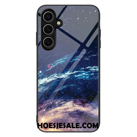 Case Hoesje Samsung Galaxy S25 Plus 5g Telefoonhoesje Melkweg Van Gehard Glas