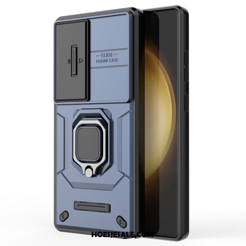 Case Hoesje Samsung Galaxy S25 Ultra 5g Telefoonhoesje Duurzame Ring Met Lensbeschermer