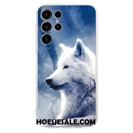 Case Hoesje Samsung Galaxy S25 Ultra 5g Telefoonhoesje Witte Wolf