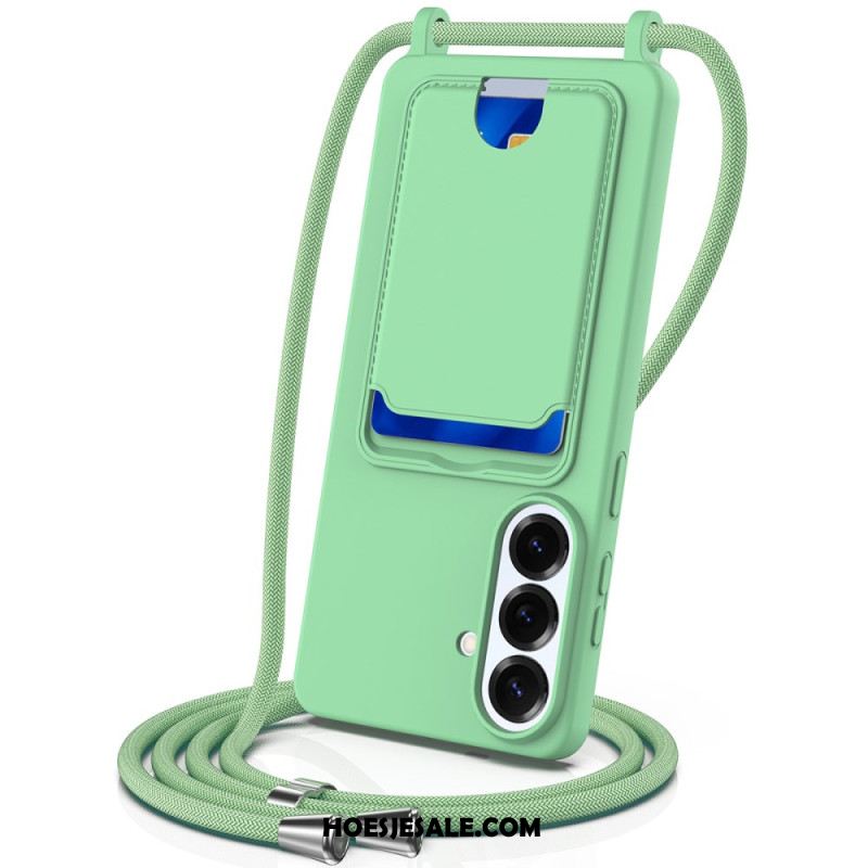 Case Hoesje Samsung Galaxy S26 Plus Telefoonhoesje Kaarthouder En Lanyard