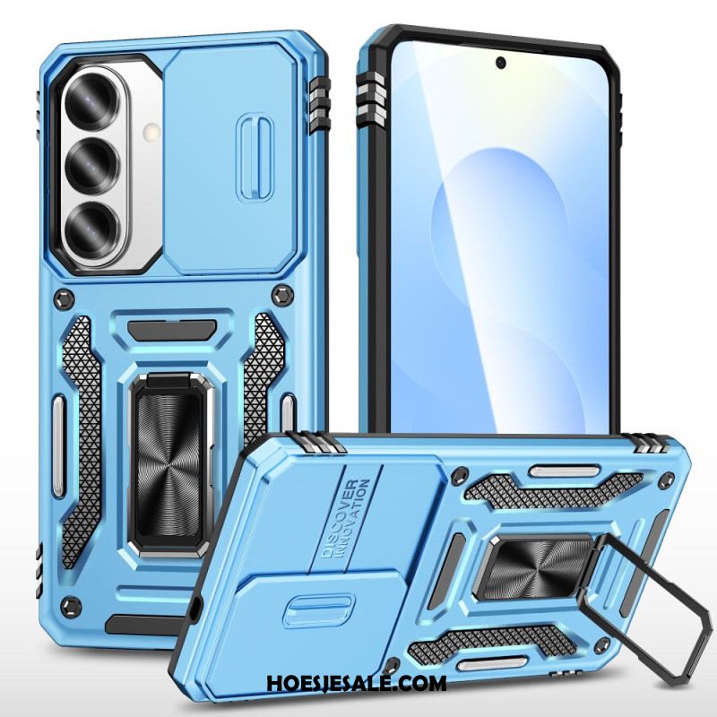 Case Hoesje Samsung Galaxy S26 Telefoonhoesje Standaard En Schuifbare Cameracover