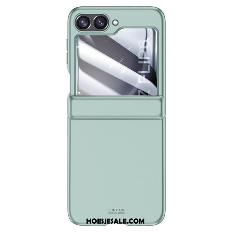Case Hoesje Samsung Galaxy Z Flip 7 Fe Telefoonhoesje Achterscharnierbeschermer Van Gehard Glas En Schermbeschermer
