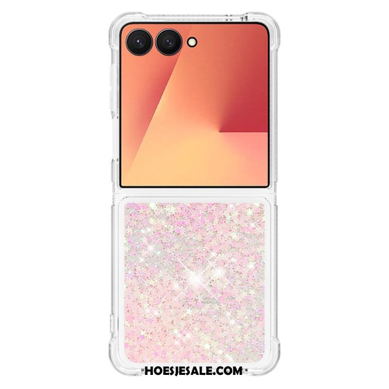 Case Hoesje Samsung Galaxy Z Flip 7 Telefoonhoesje Pailletten