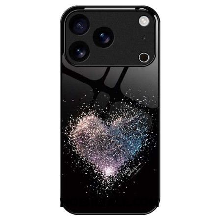 Case Hoesje iPhone 17 Pro Max Telefoonhoesje Hartvormig Gehard Glas