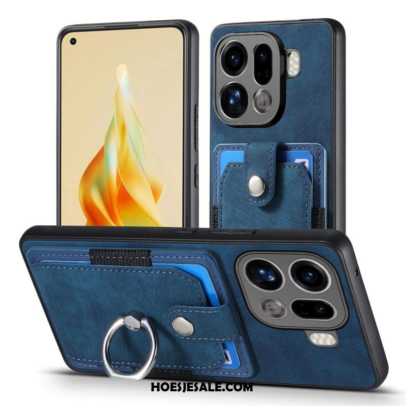Cover Hoesje Oppo Find X9 Pro 5g Telefoonhoesje Kaarthouder En Ring