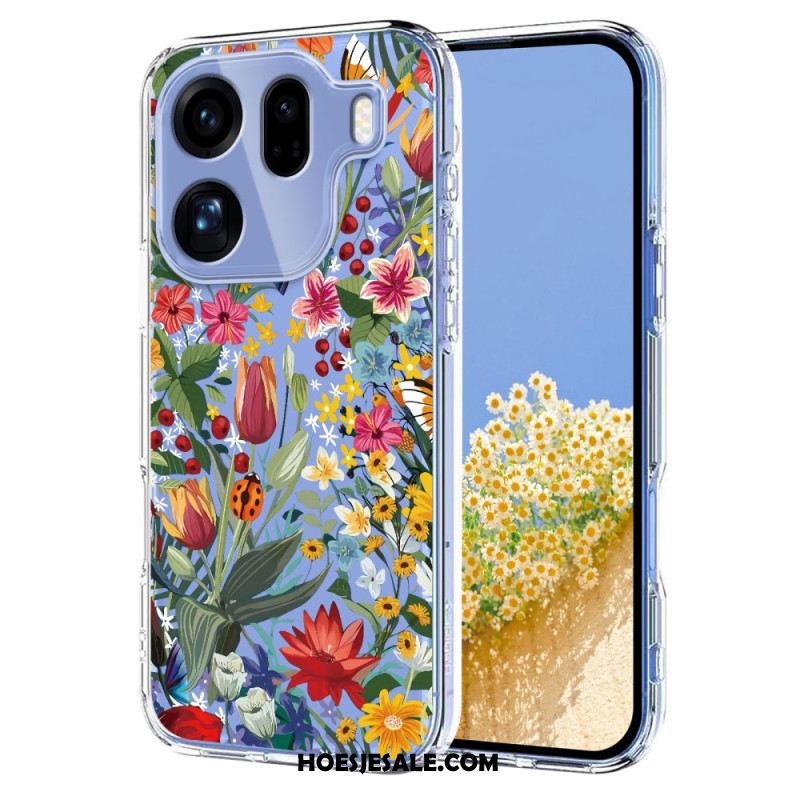 Cover Hoesje Oppo Find X9 Pro 5g Telefoonhoesje Vlinders En Bloemen