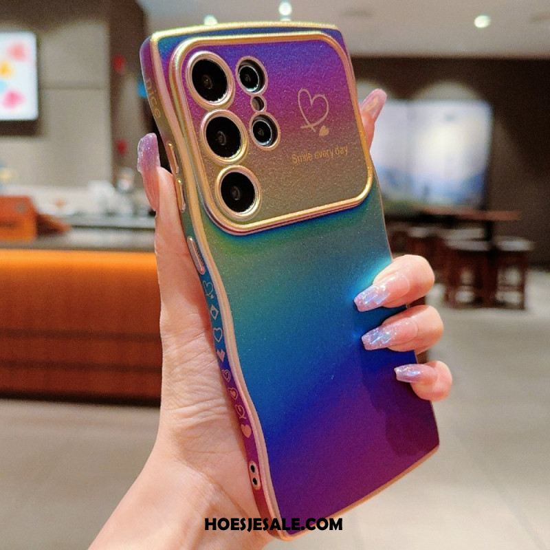 Cover Hoesje Samsung Galaxy S25 Ultra 5g Telefoonhoesje Zijdeachtig Verloop