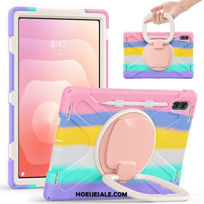 Cover Hoesje Samsung Galaxy Tab S11 Ultra Telefoonhoesje Drievoudige Bescherming Met Draaibare Handgreep