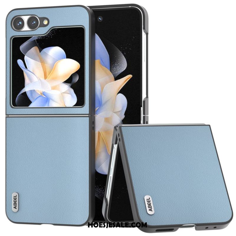 Cover Hoesje Samsung Galaxy Z Flip 7 Fe Telefoonhoesje Subtiel Leer