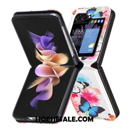 Cover Hoesje Samsung Galaxy Z Flip 7 Fe Telefoonhoesje Twee Vlinders