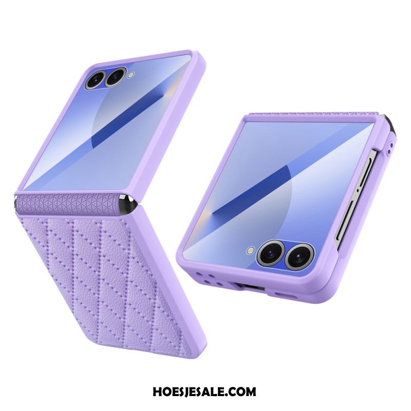 Cover Hoesje Samsung Galaxy Z Flip 7 Telefoonhoesje Slank Gewatteerd