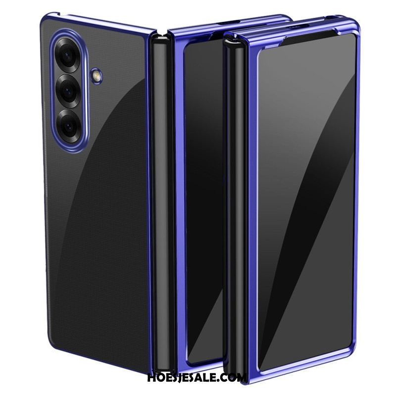 Cover Hoesje Samsung Galaxy Z Fold 7 Telefoonhoesje Rand Met Metaallook