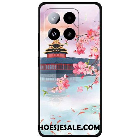 Cover Hoesje Xiaomi 15 Telefoonhoesje Oude Toren En Vis