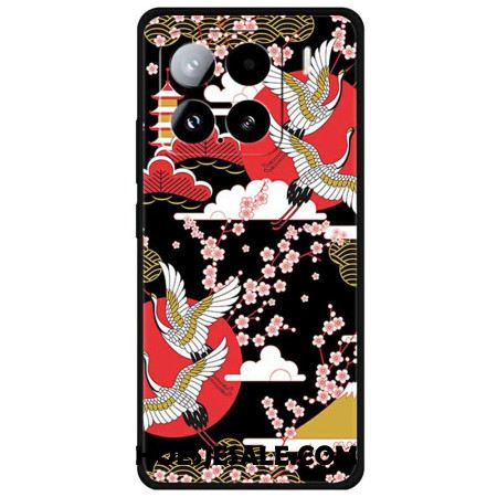 Cover Hoesje Xiaomi 15 Telefoonhoesje Vier Kraanvogels In Vlucht