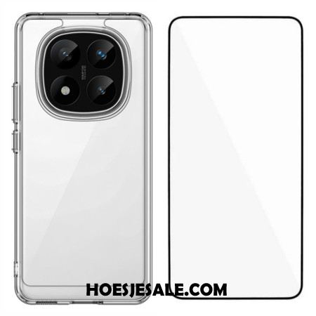 Cover Hoesje Xiaomi Redmi Note 14 Pro Plus 5g Telefoonhoesje Transparant Met Schermbeschermer Van Gehard Glas