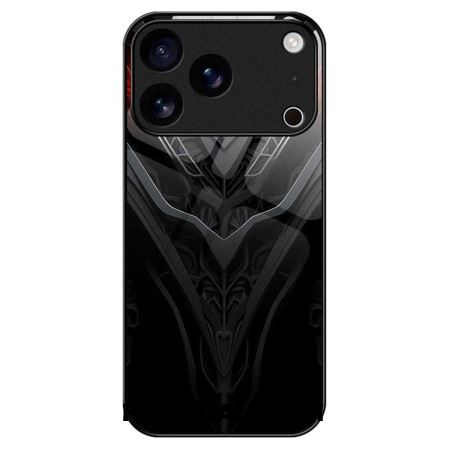 Cover Hoesje iPhone 17 Pro Max Telefoonhoesje Design Van Gehard Glas Zwart