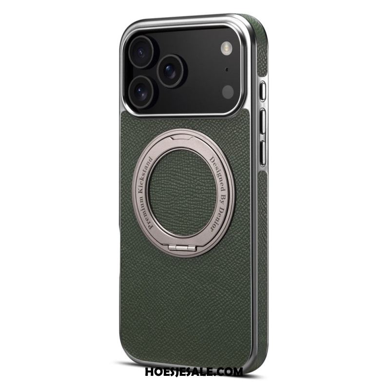 Cover Hoesje iPhone 17 Pro Max Telefoonhoesje Gestructureerd Leer