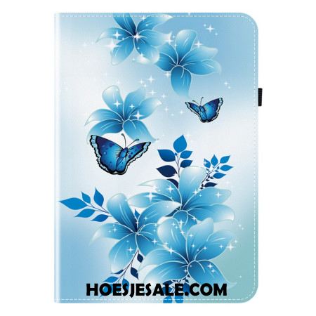 Cover Samsung Galaxy Tab S10 Plus Blauw Vlinderpatroon