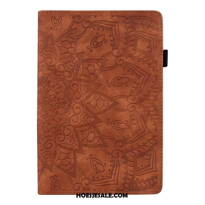 Cover Samsung Galaxy Tab S11 Ultra Mandala Met Suède-effect Bescherming Hoesje