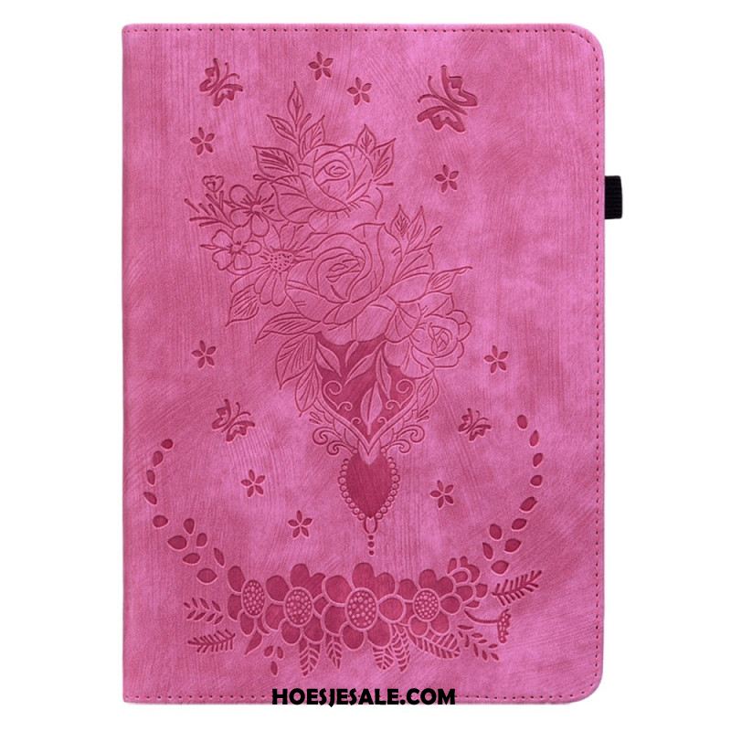 Cover Xiaomi Pad 6 Pro Roze Leerlook Bescherming Hoesje