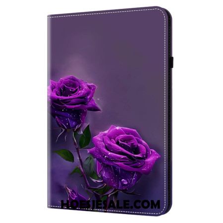Cover Xiaomi Pad 7 / 7 Pro Paarse Rozen Bescherming Hoesje