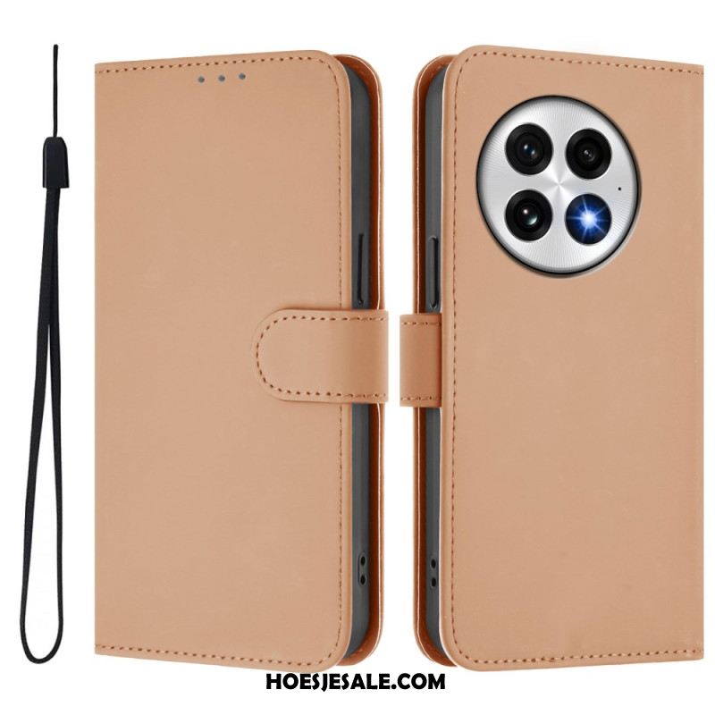 Flip Case Leren Oneplus 13 Effen Portemonnee