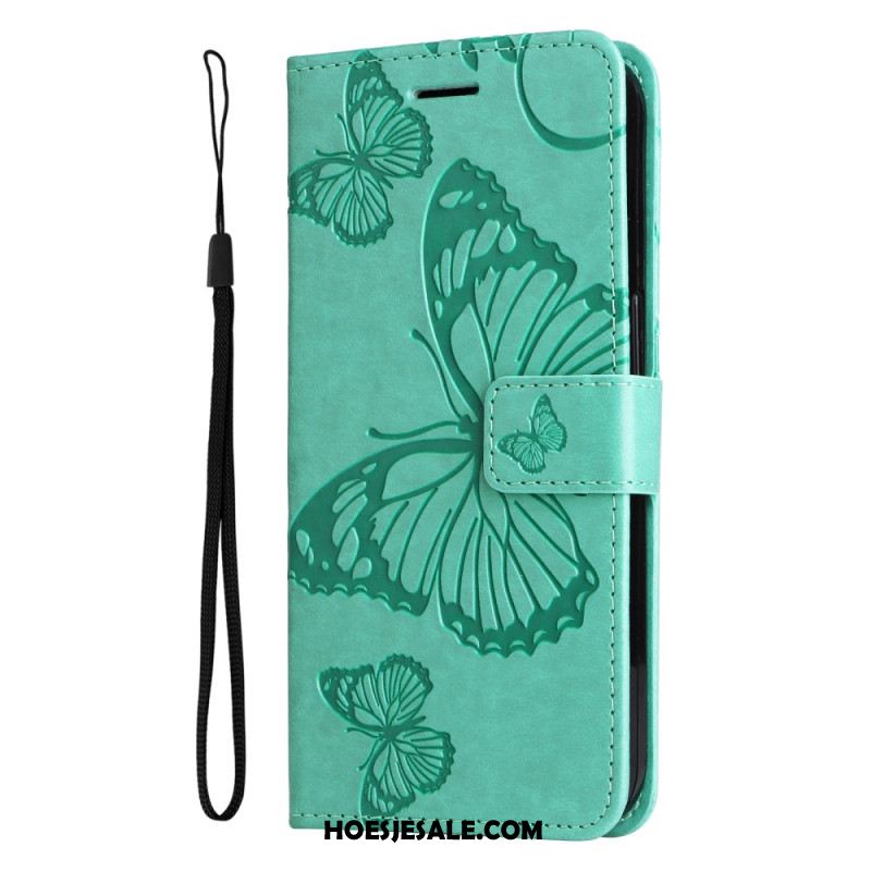 Flip Case Leren Oneplus Nord 4 Gigantische Vlinderband