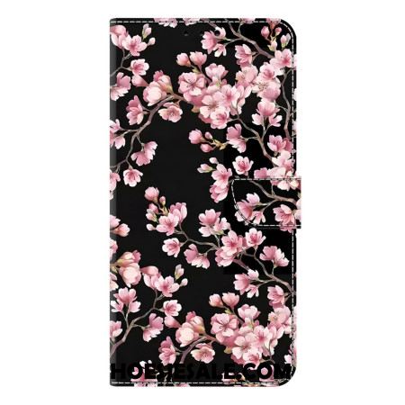 Flip Case Leren Samsung Galaxy S26 Plus Perzikbloesems
