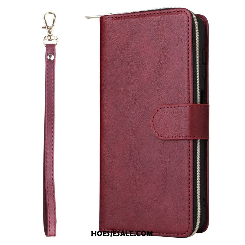 Flip Case Leren Samsung Galaxy S26 Portemonnee Met Ritssluiting