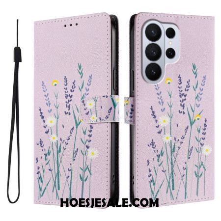 Flip Case Leren Samsung Galaxy S26 Ultra Lavendel