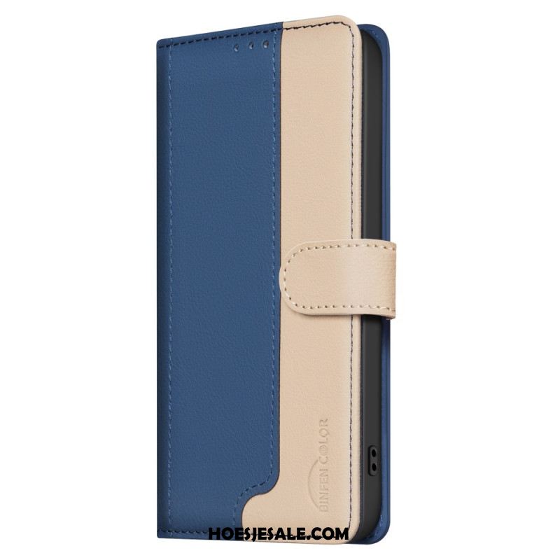 Flip Case Leren Xiaomi 15 Binfen Color Tweekleurig