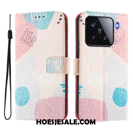 Flip Case Leren Xiaomi 15 Graffiti Motief