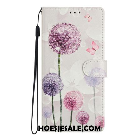 Flip Case Leren Xiaomi 15t Pro Paardenbloempatroon