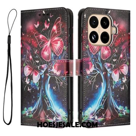 Flip Case Leren Xiaomi 15t Pro Vlinderboom