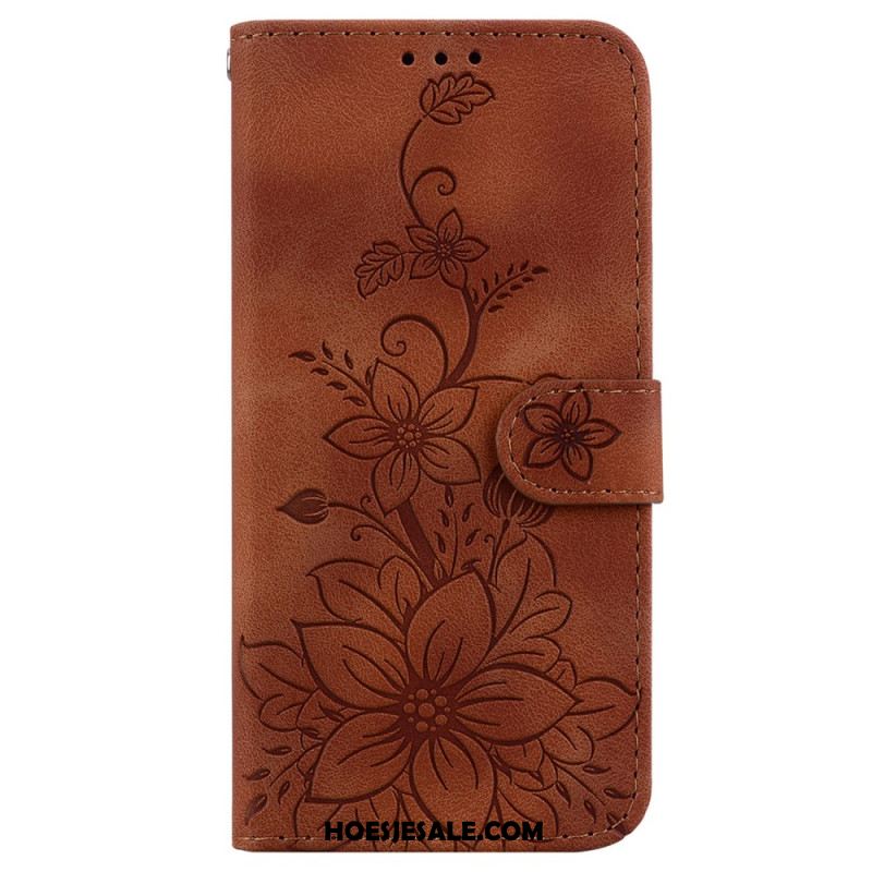 Flip Case Leren Xiaomi Redmi Note 14 5g Fleur-de-lis-patroon