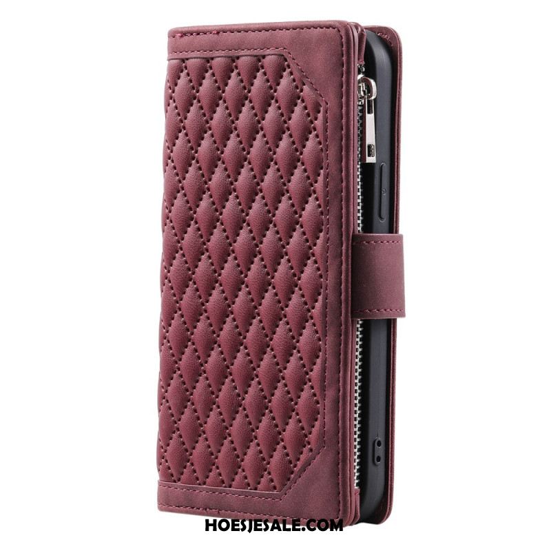 Flip Case Leren Xiaomi Redmi Note 14 5g Gewatteerde Portemonnee
