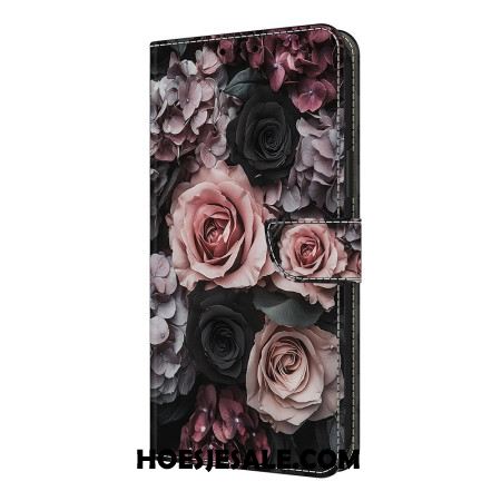 Flip Case Leren Xiaomi Redmi Note 14 Pro 4g Rozendecoratie