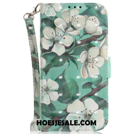 Flip Case Leren Xiaomi Redmi Note 15 Pro Plus 5g Aquarelbloemen
